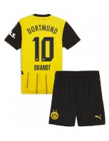 Borussia Dortmund Julian Brandt #10 Hjemmedraktsett Barn 2024-25 Korte ermer (+ bukser)